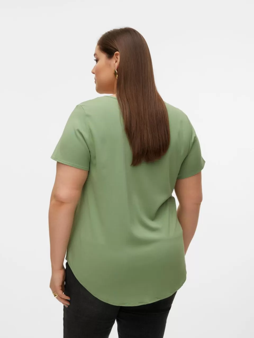 Shop VERO MODA VMCBELLA Topp Hedge Green