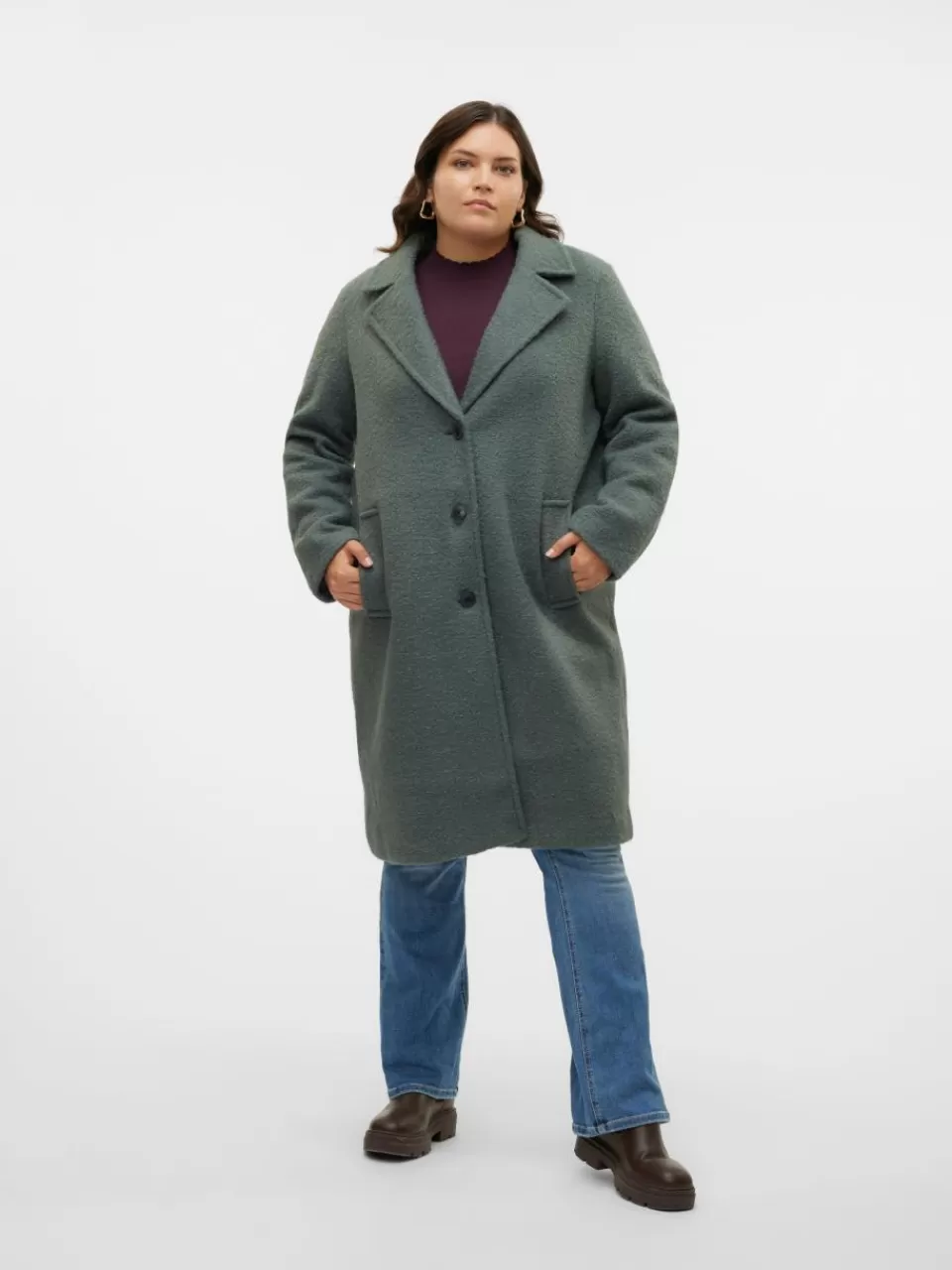 Cheap VERO MODA VMCELITEANNI Frakk Balsam Green