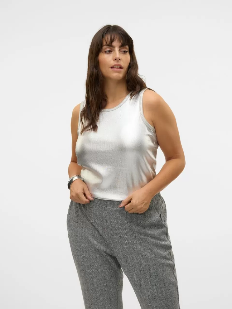 Cheap VERO MODA VMCEMMALIE Tanktopp Silver