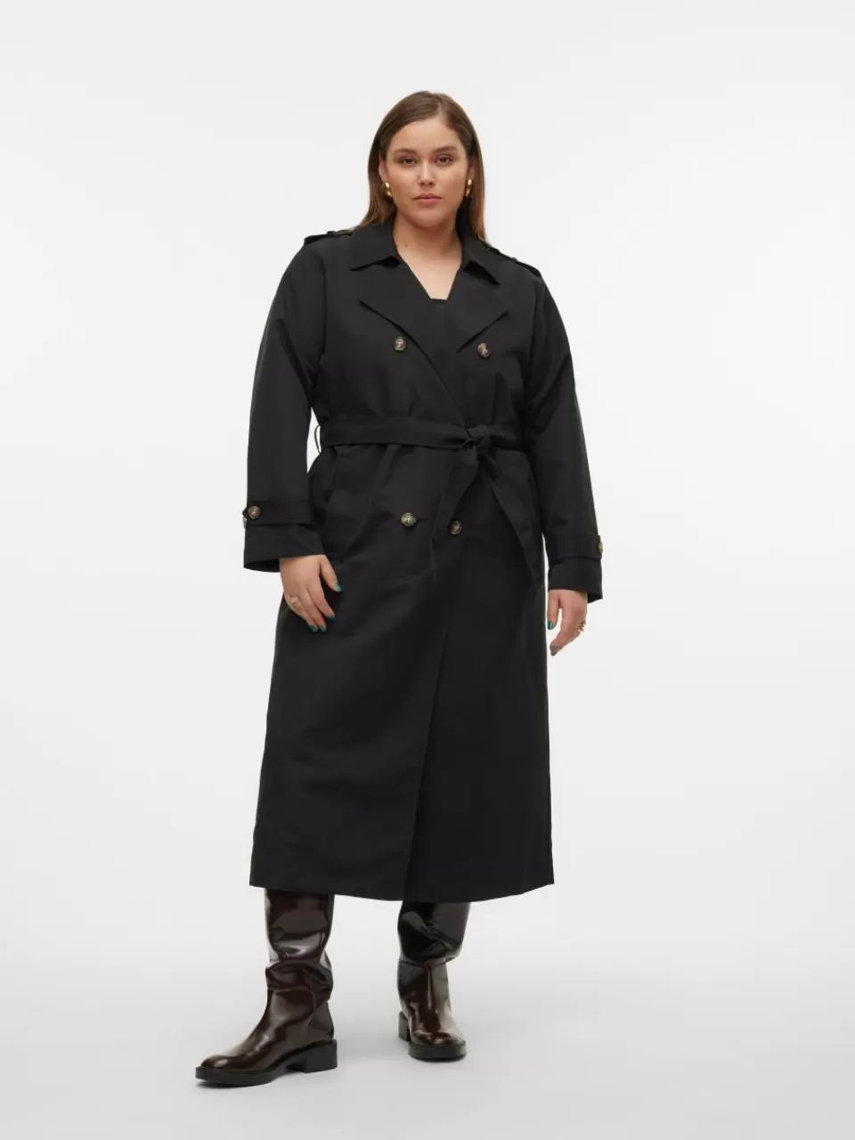 Fashion VERO MODA VMCHLOE Trenchcoat Black