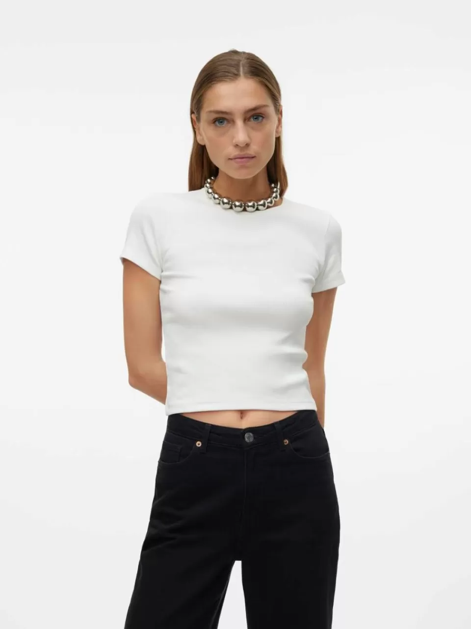 Sale VERO MODA VMCHLOE T-skjorte Snow White