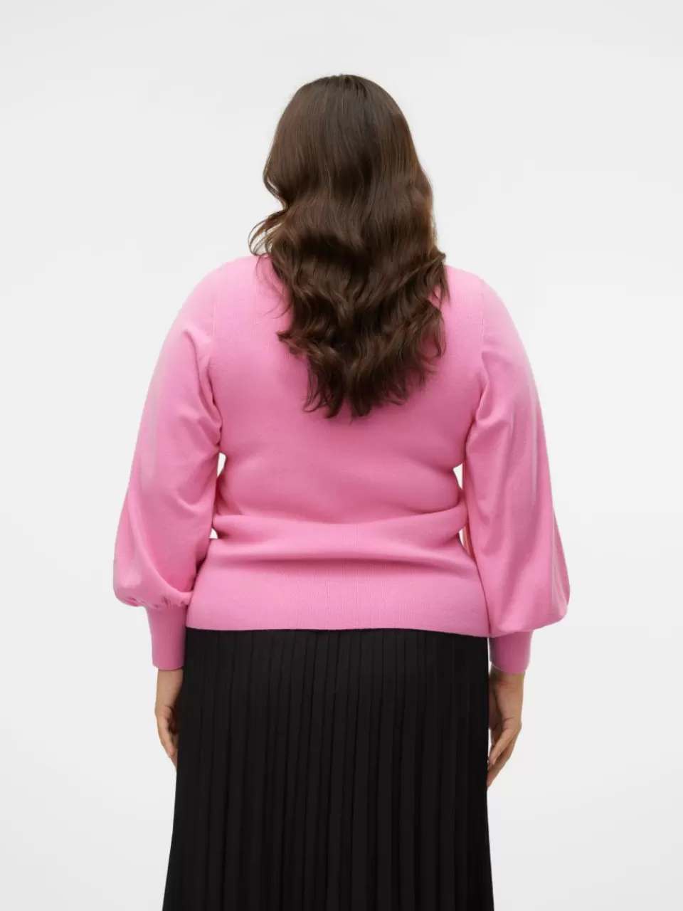 New VERO MODA VMCHOLLYKARISPUFF Genser Fuchsia Pink