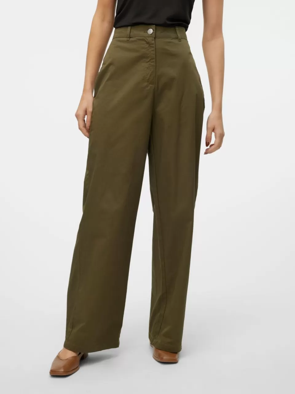 Cheap VERO MODA VMCHRIS Høy midje Bukser Ivy Green