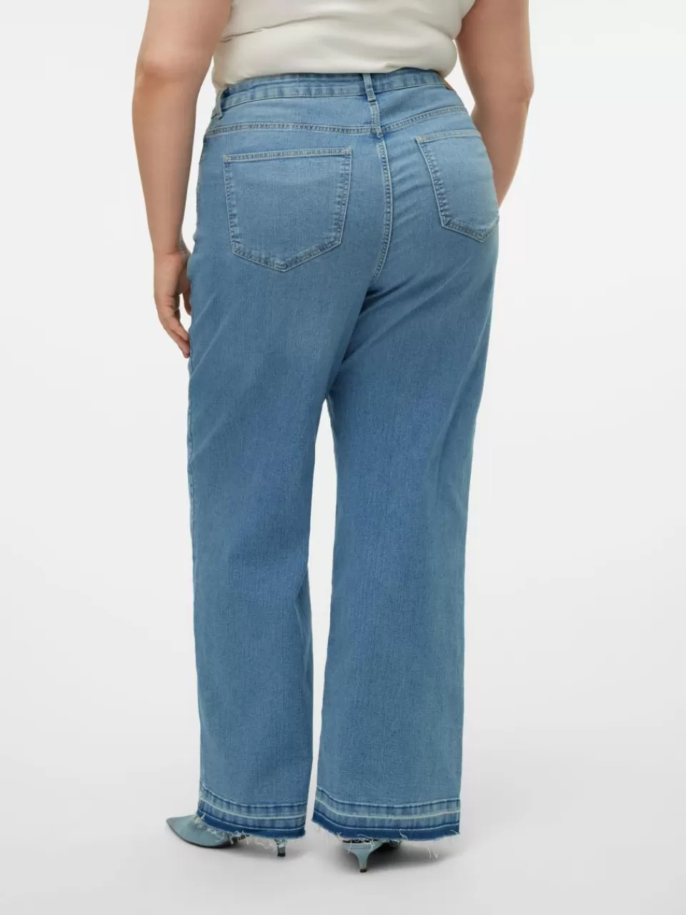 Flash Sale VERO MODA VMCKATHY Høyt snitt Loose fit Jeans Light Blue Denim