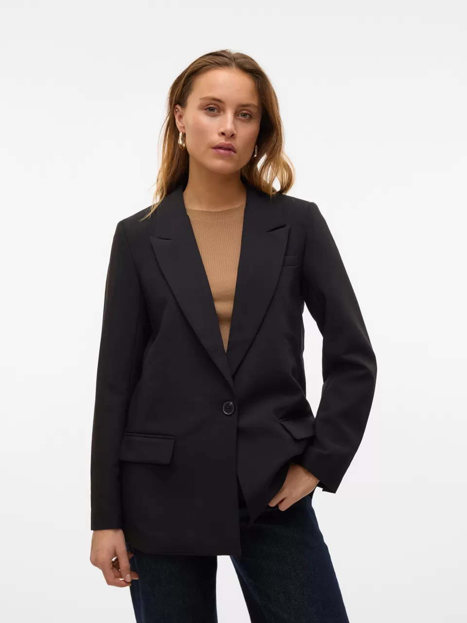 Shop VERO MODA VMCLAIR Blazer Black