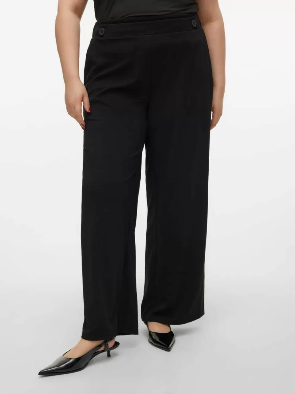 Best Sale VERO MODA VMCLIVA Høyt snitt Bukser Black