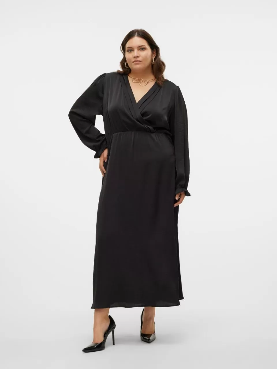 Sale VERO MODA VMCMARY Lang kjole Black