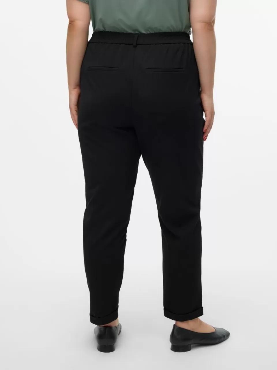 Fashion VERO MODA VMCMAYA Middels høy midje Bukser Black