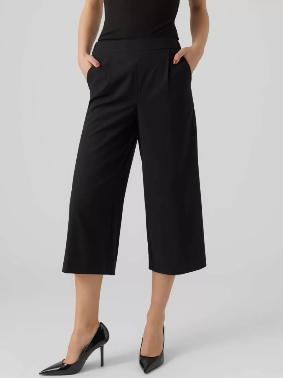 Best Sale VERO MODA VMCOOKIE Høyt snitt Culottebukser Black