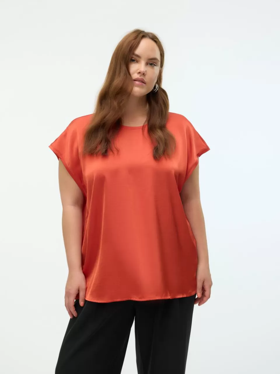 New VERO MODA VMCREBA Topp Burnt Sienna