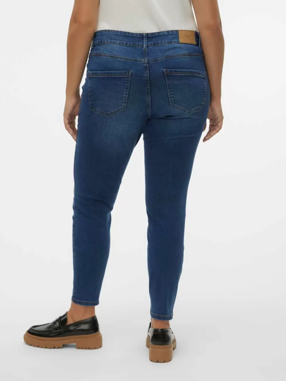 Store VERO MODA VMCSOPHIA Høyt snitt Slim Fit Jeans Dark Blue Denim