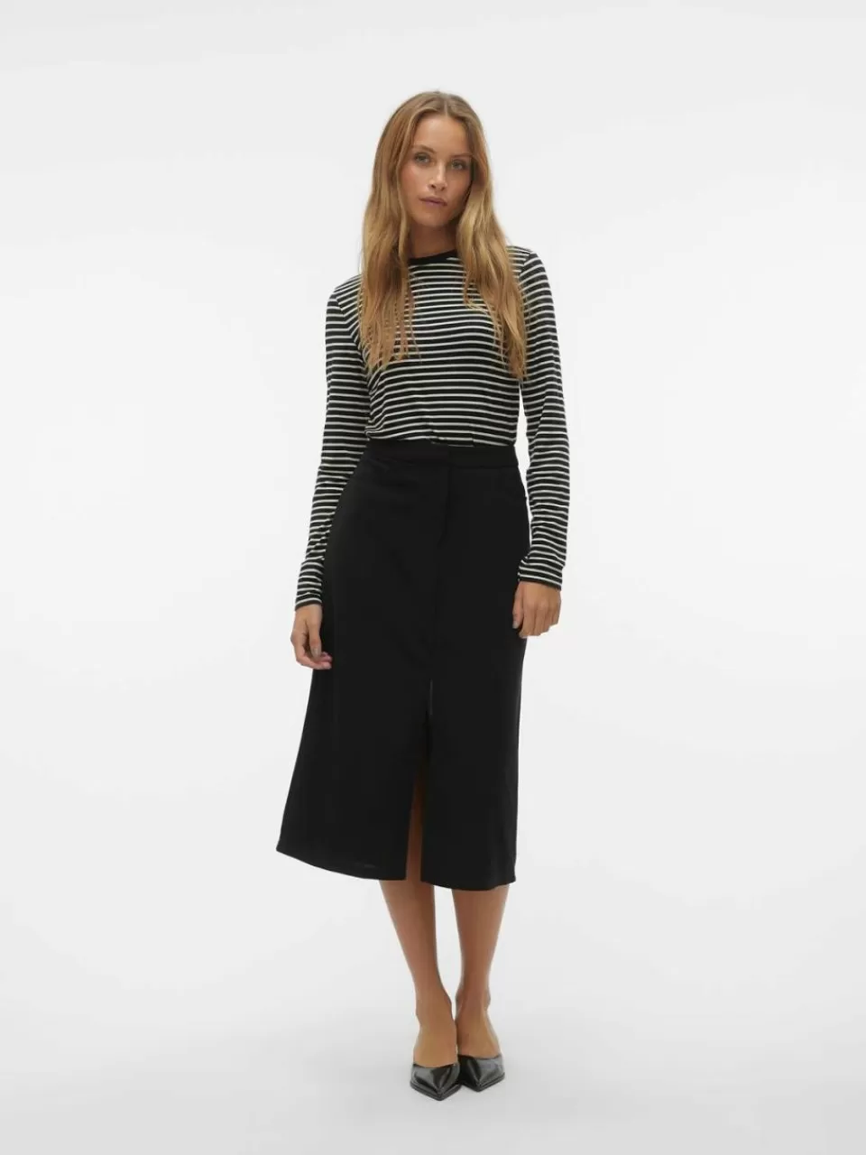 Store VERO MODA VMCUBA Langt skjørt Black