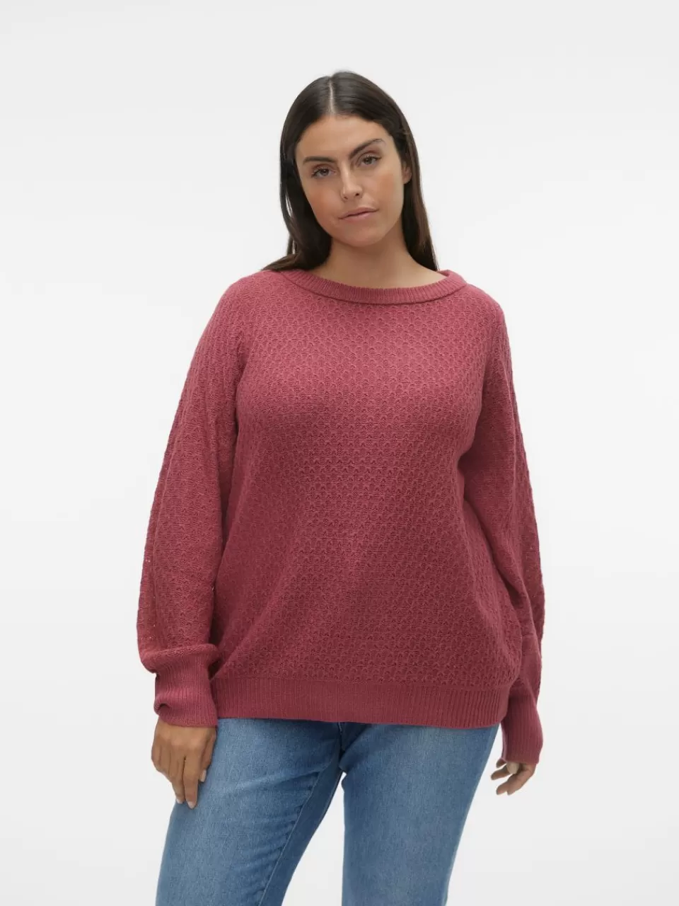 Shop VERO MODA VMCWAFFY Genser Dry Rose