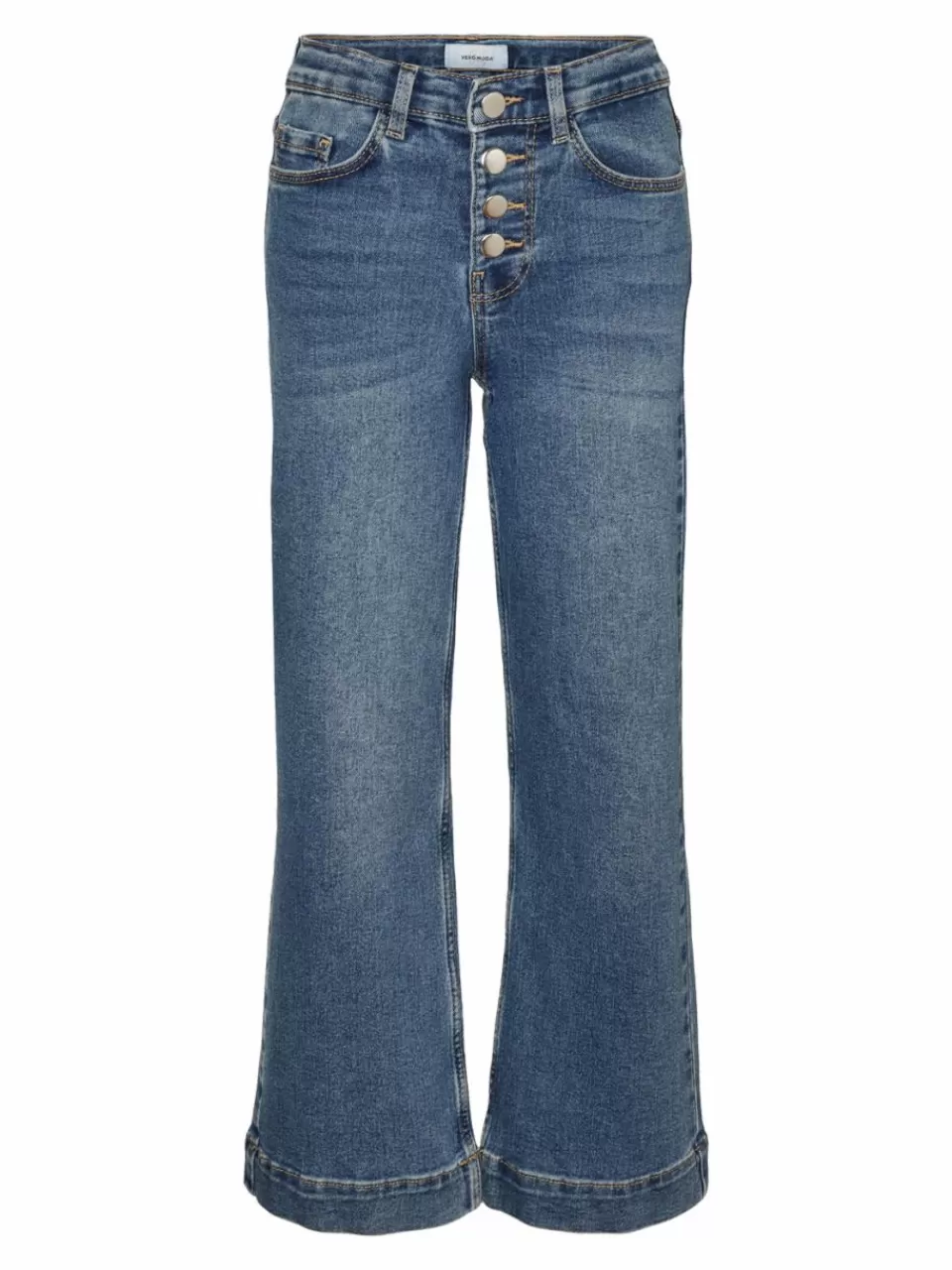 Best Sale VERO MODA VMDAISY Høyt snitt Wide Fit Jeans Medium Blue Denim