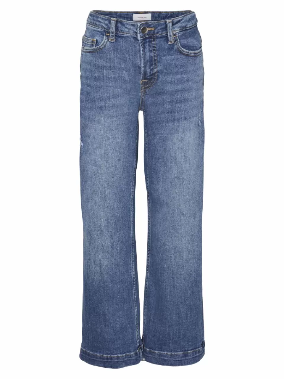 Sale VERO MODA VMDAISY Middels høyt snitt Wide Fit Jeans Medium Blue Denim