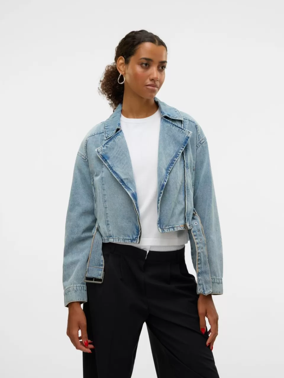 Best Sale VERO MODA VMDELLA Denimjakke Light Blue Denim