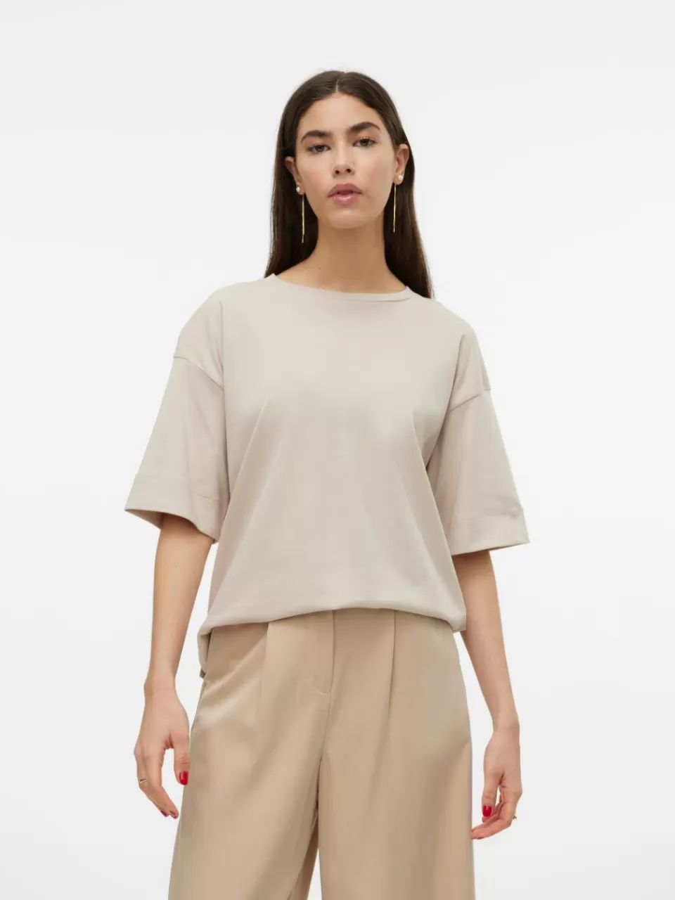 Fashion VERO MODA VMDIDDE Topp Pumice Stone