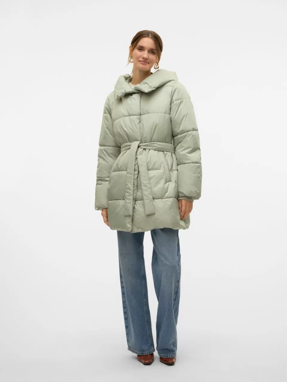 Store VERO MODA VMDINAKATE Frakk Desert Sage