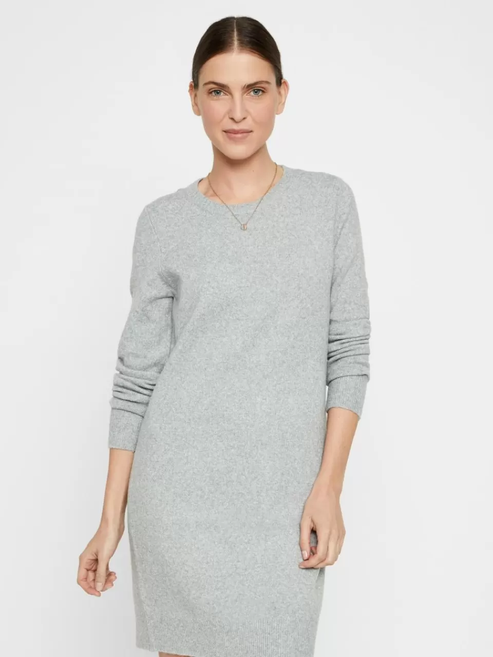 Best Sale VERO MODA VMDOFFY Kort kjole Light Grey Melange