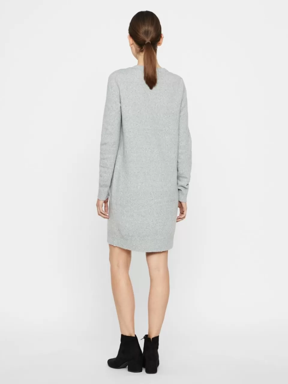 Best Sale VERO MODA VMDOFFY Kort kjole Light Grey Melange