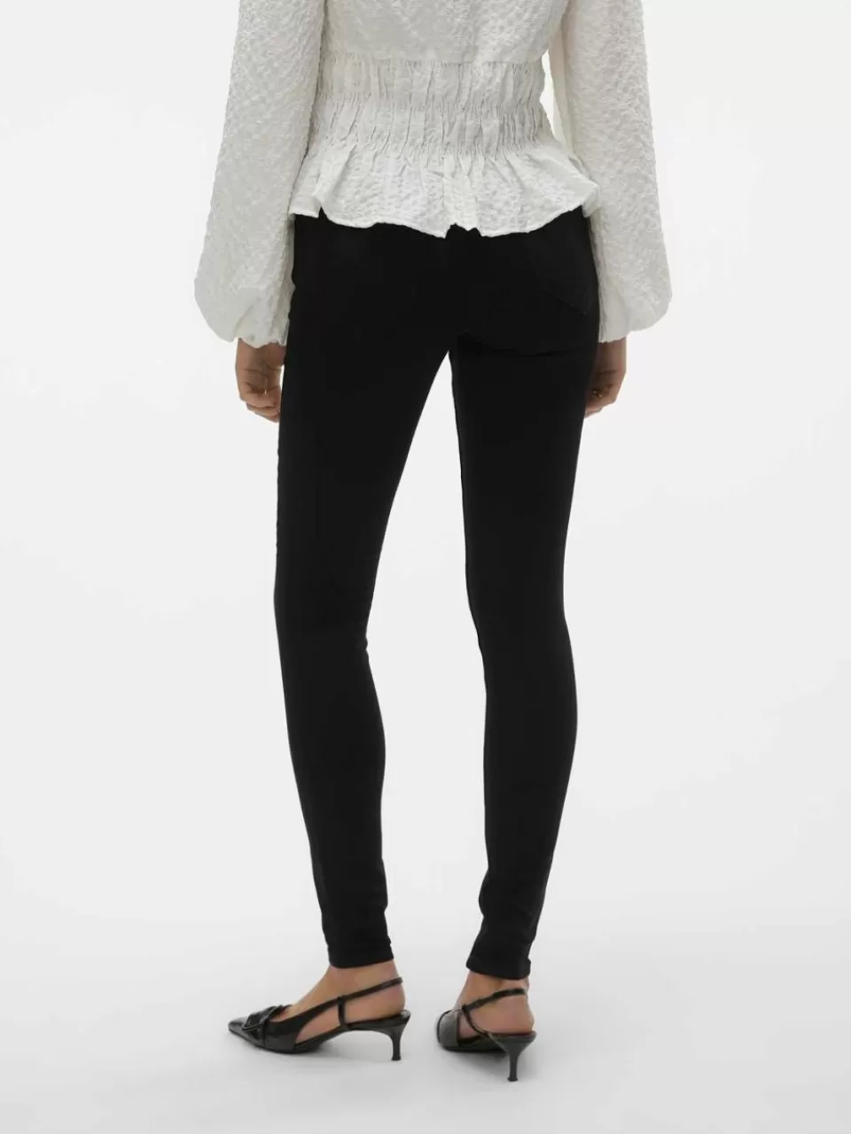 Best VERO MODA VMDONNA Super high rise Skinny Fit Jeans Black Denim