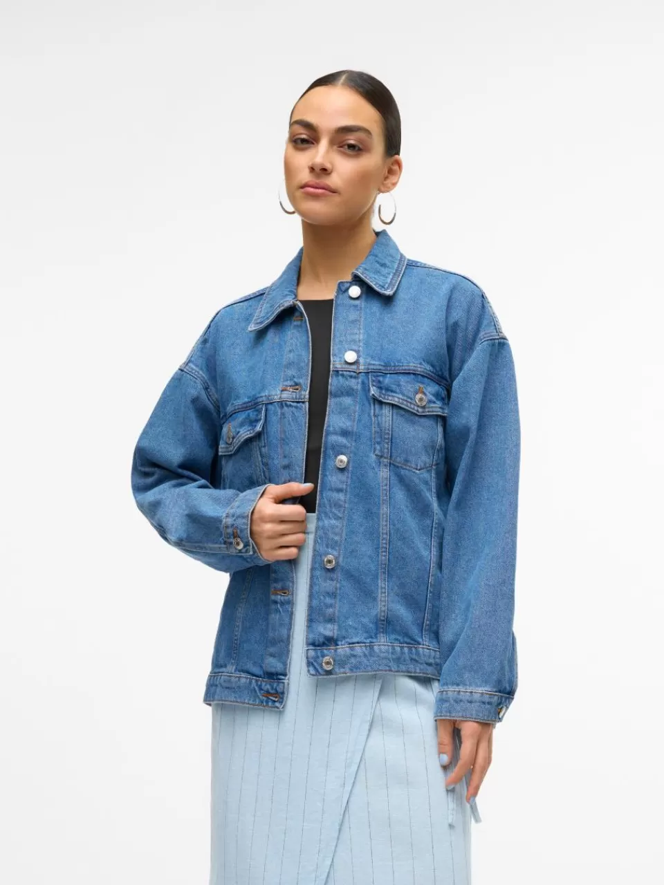 Outlet VERO MODA VMDONNIE Denimjakke Medium Blue Denim