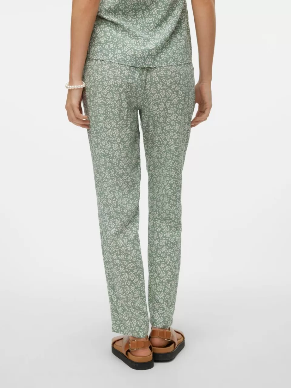 Cheap VERO MODA VMEASY Middels høy midje Bukser Hedge Green