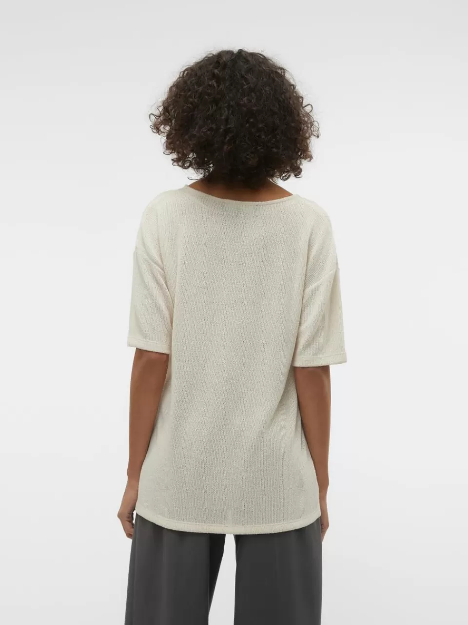 New VERO MODA VMEDDIE Genser Oatmeal