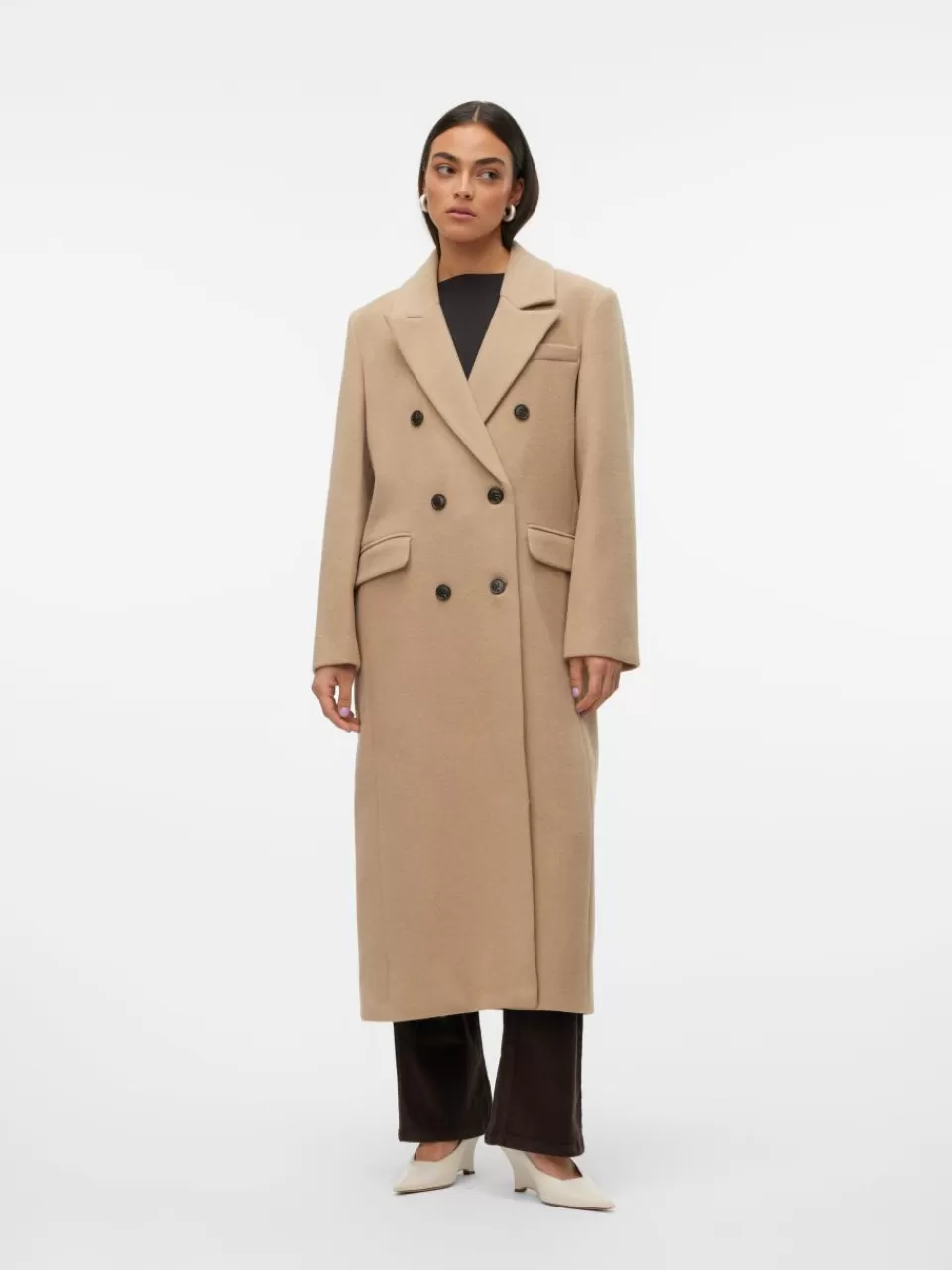 New VERO MODA VMEDENSIA Frakk Silver Mink