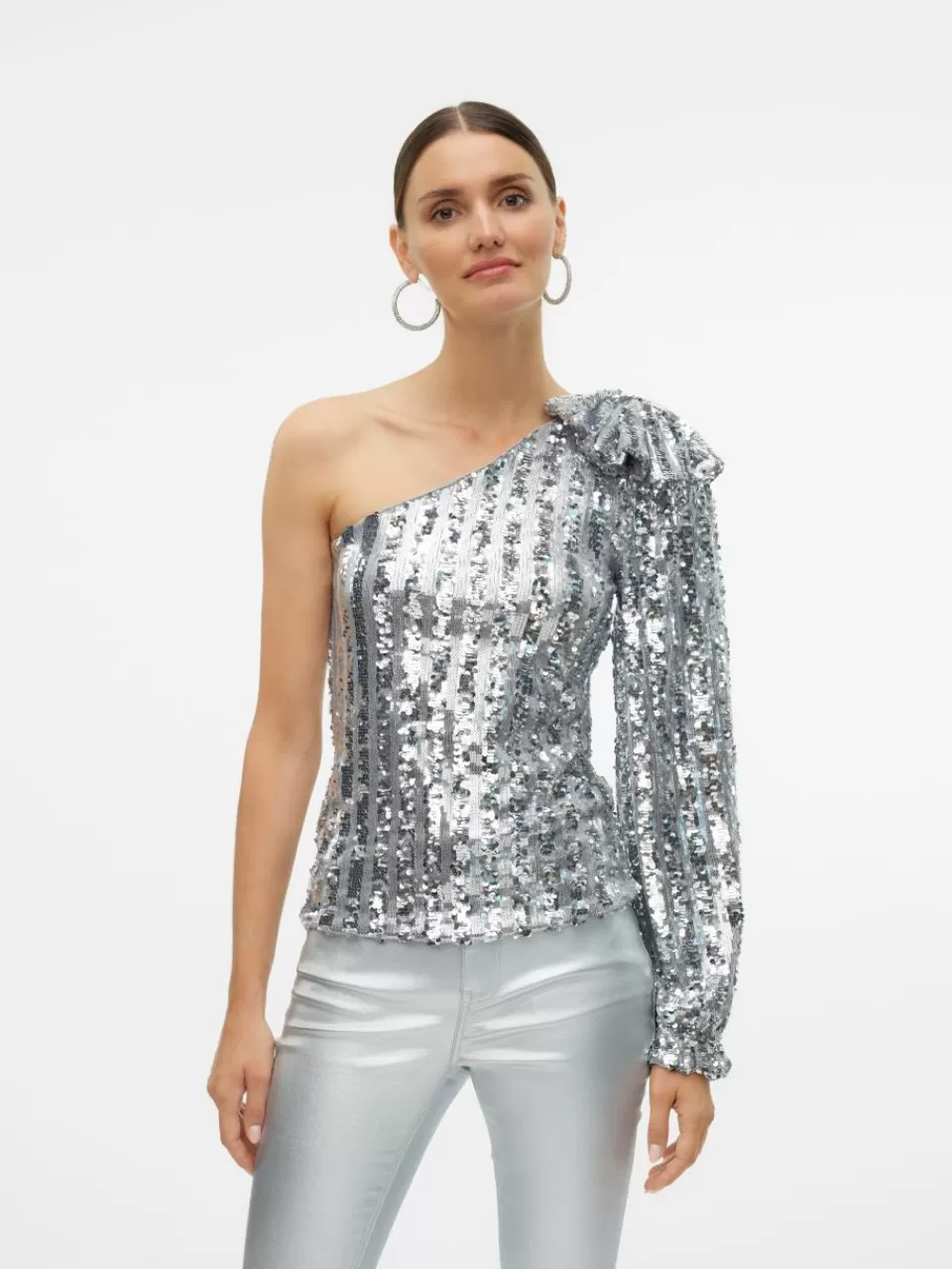 Flash Sale VERO MODA VMEFI Topp Silver Colour