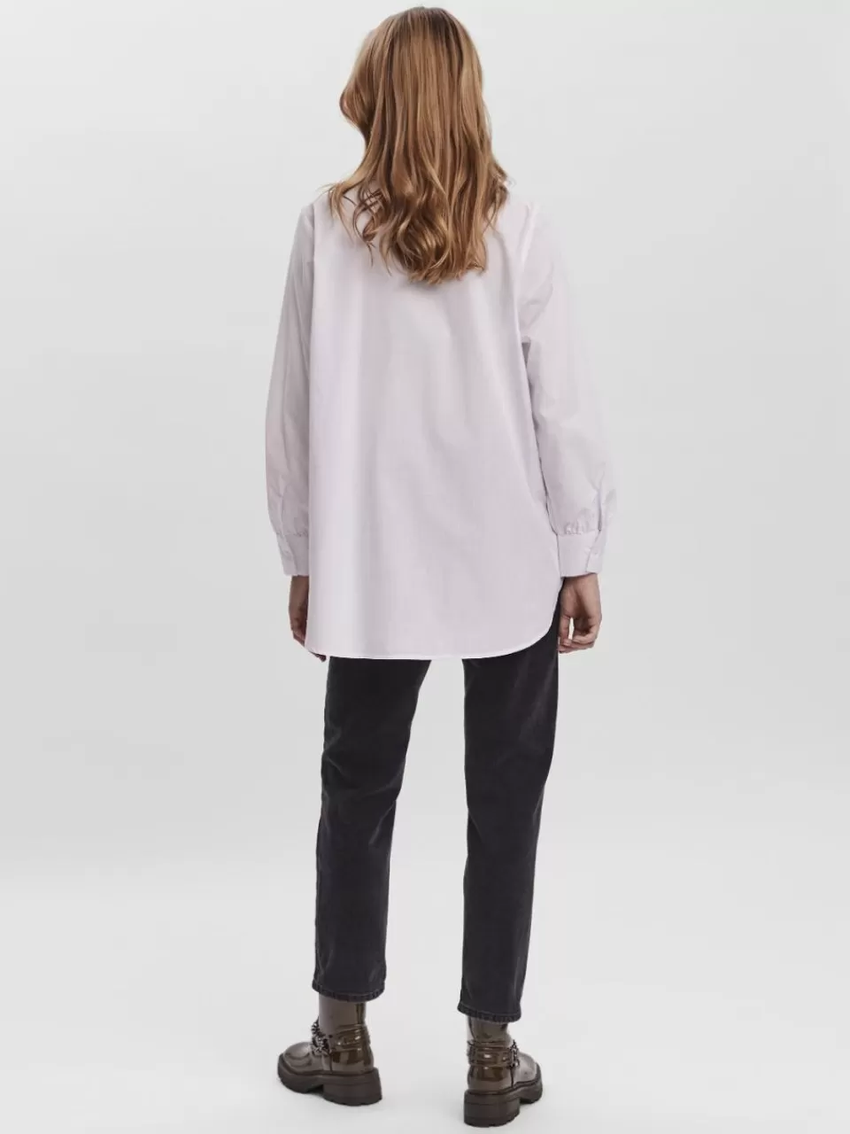 Fashion VERO MODA VMELLA Skjorte Bright White