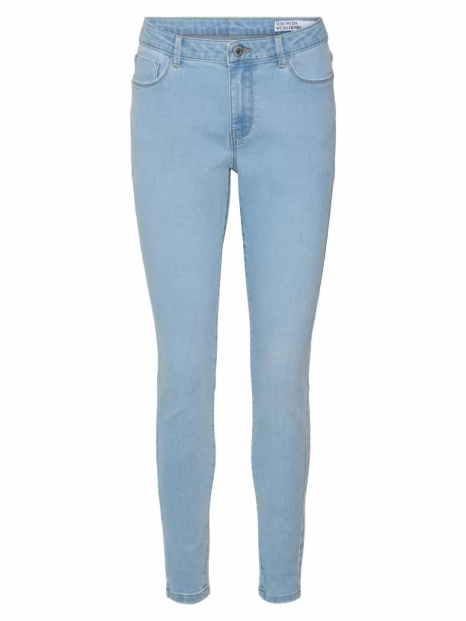 Outlet VERO MODA VMELLY Middels høyt snitt Skinny Fit Jeans Light Blue Denim