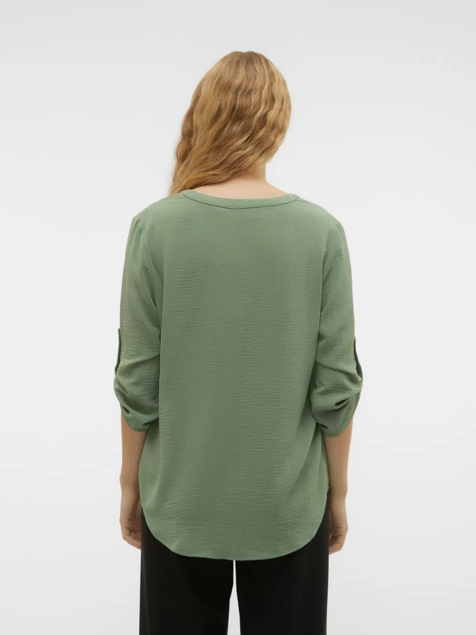 Best VERO MODA VMELVA Topp Hedge Green