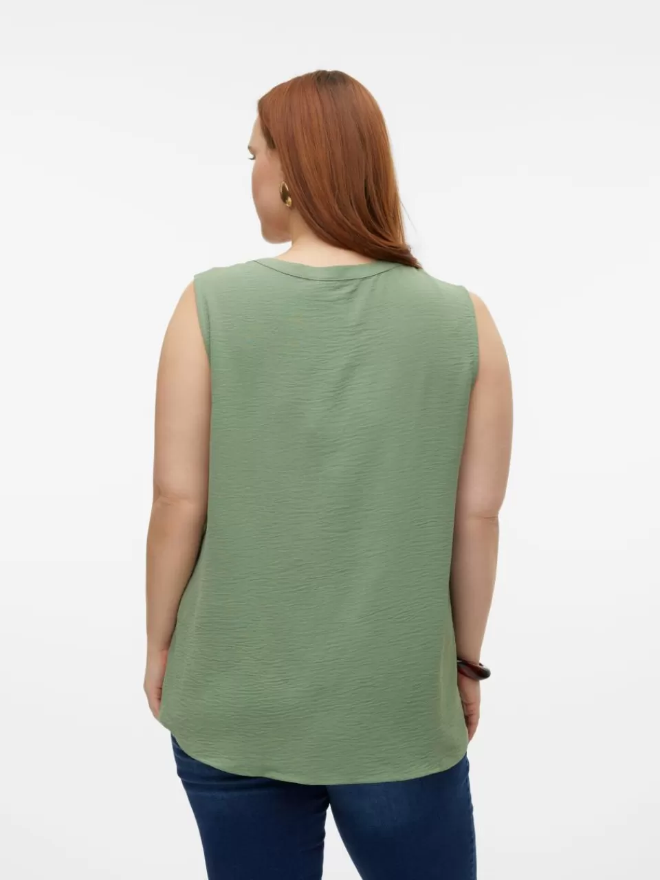 Fashion VERO MODA VMELVA Topp Hedge Green