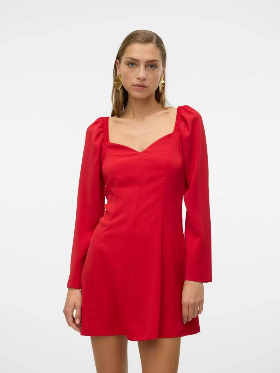 Sale VERO MODA VMEMILIE Kort kjole Salsa