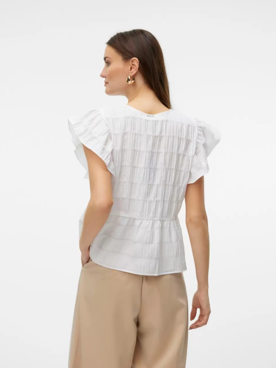 Discount VERO MODA VMERMA Topp Bright White