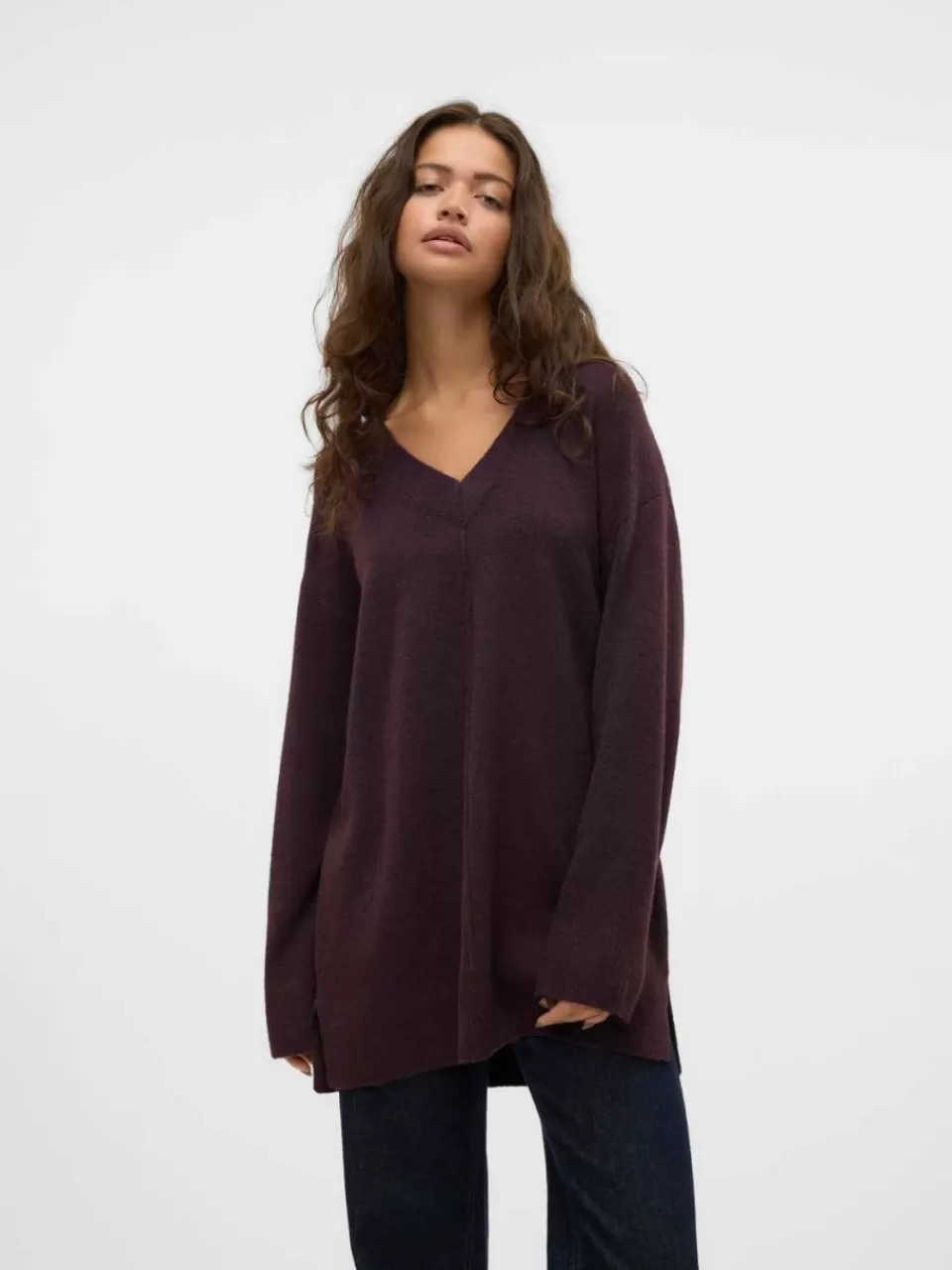 Online VERO MODA VMESTI Genser Plum Perfect