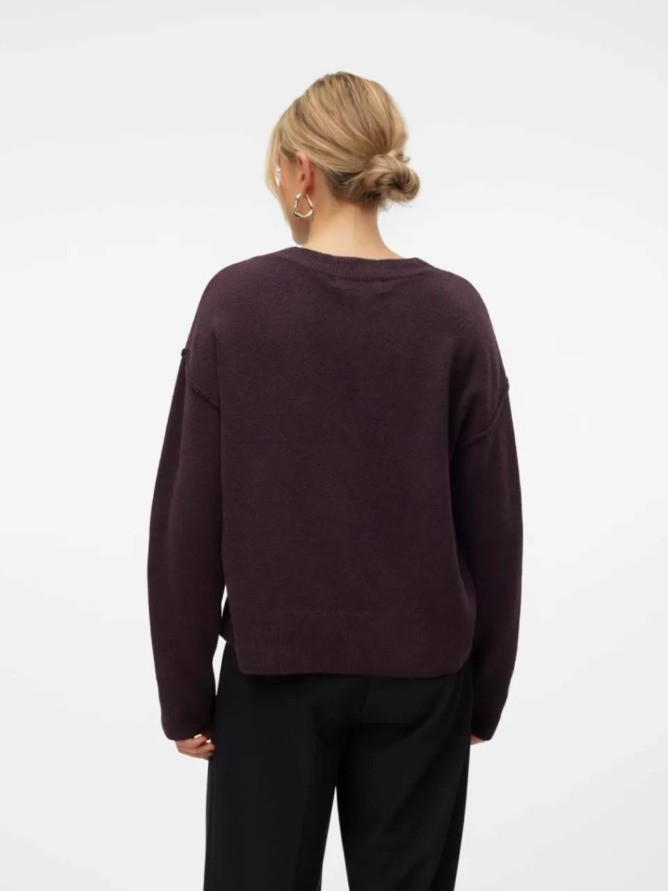 Best Sale VERO MODA VMESTI Genser Plum Perfect