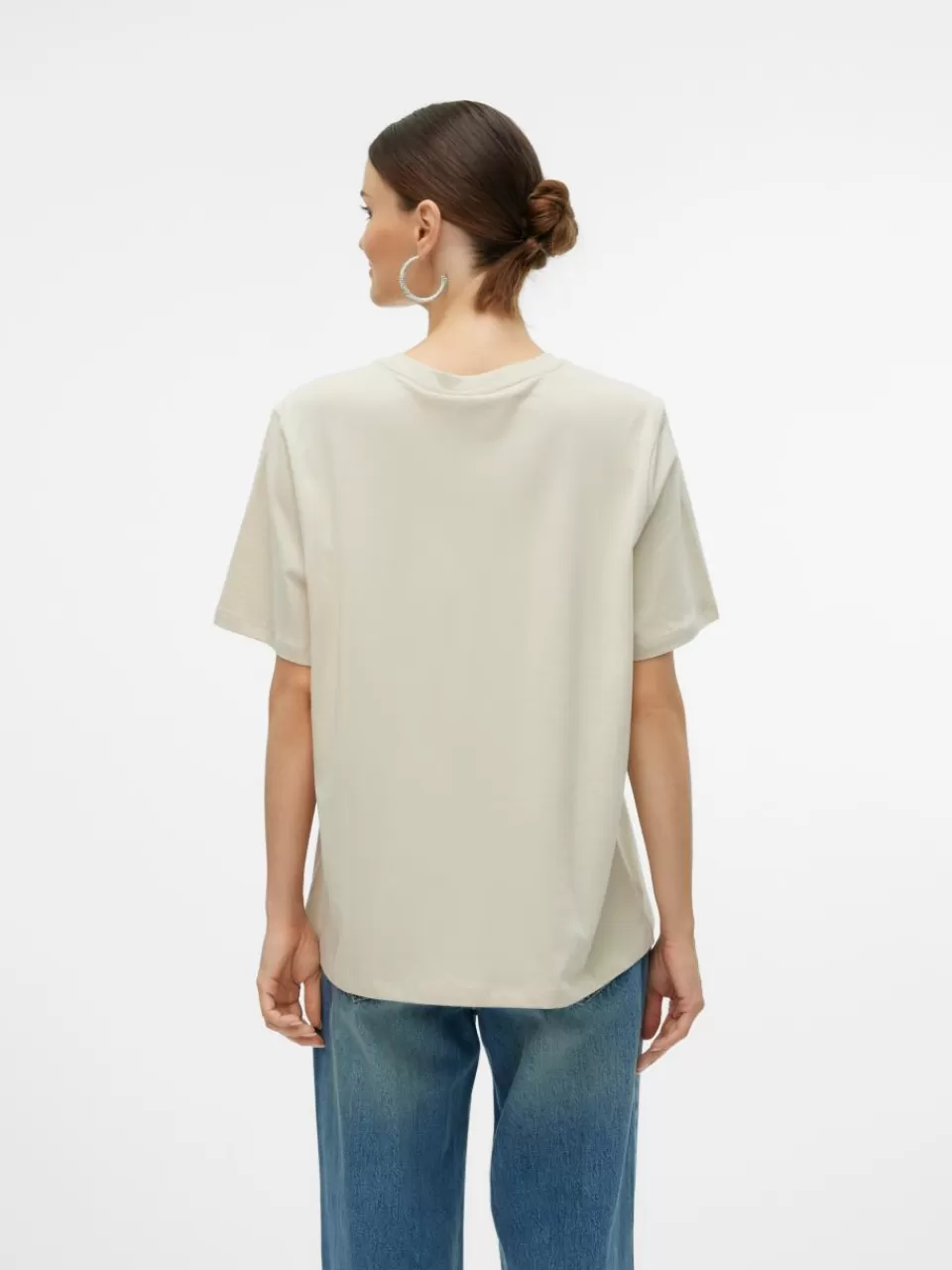 Best Sale VERO MODA VMEZRA T-skjorte Pumice Stone