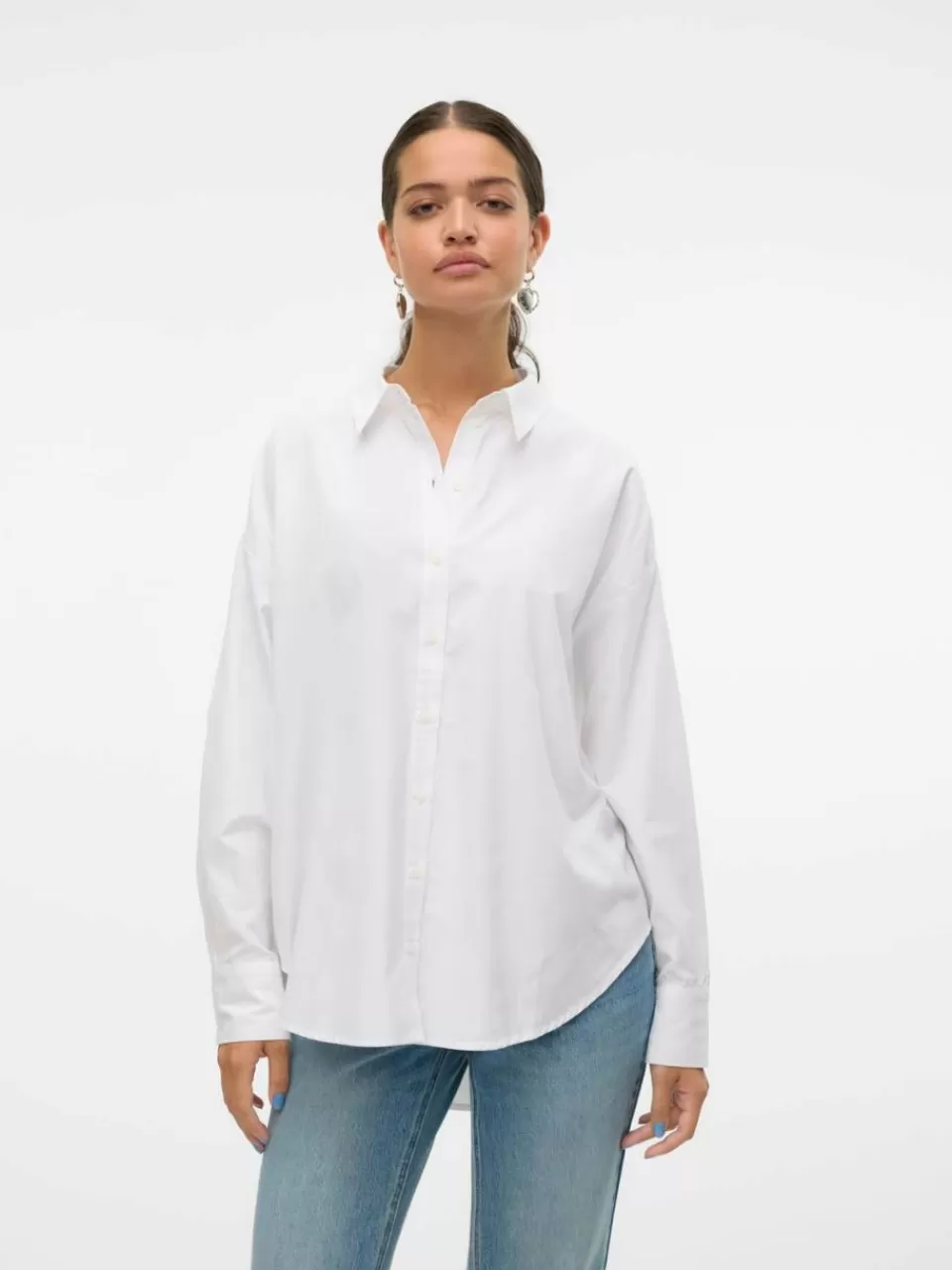 Online VERO MODA VMFANNI Skjorte Bright White