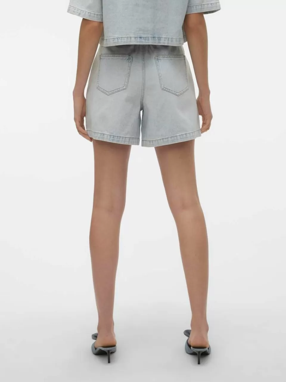 Best Sale VERO MODA VMFIE Shorts Light Blue Denim