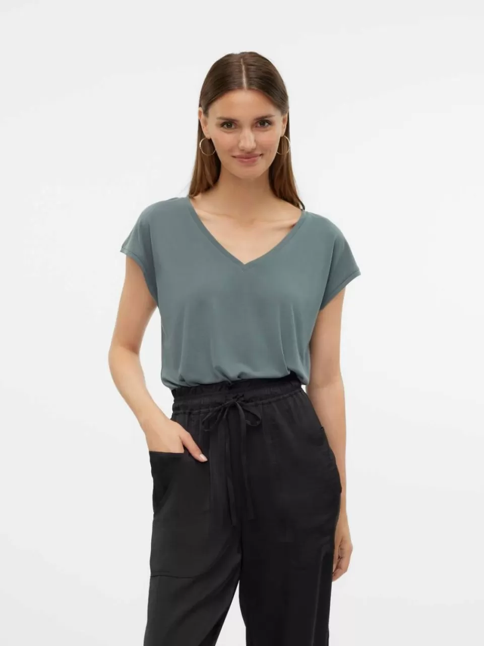 Cheap VERO MODA VMFILLI Topp Balsam Green