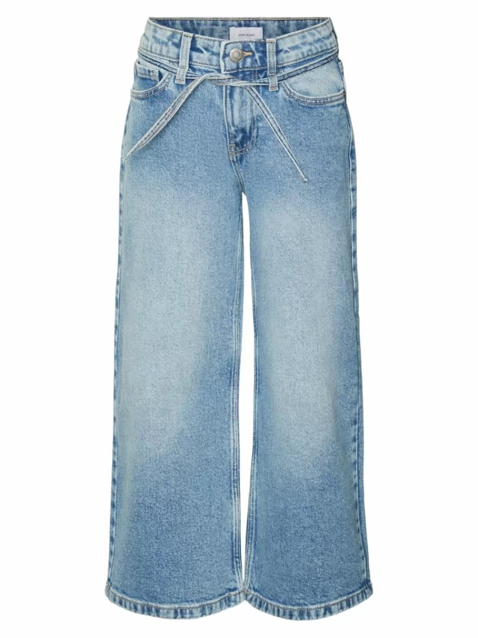 Discount VERO MODA VMFLORA Middels høyt snitt Wide Fit Jeans Light Blue Denim