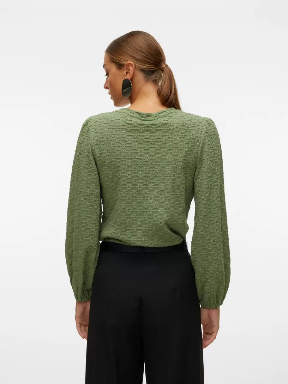 Best Sale VERO MODA VMFLOWER Topp Hedge Green