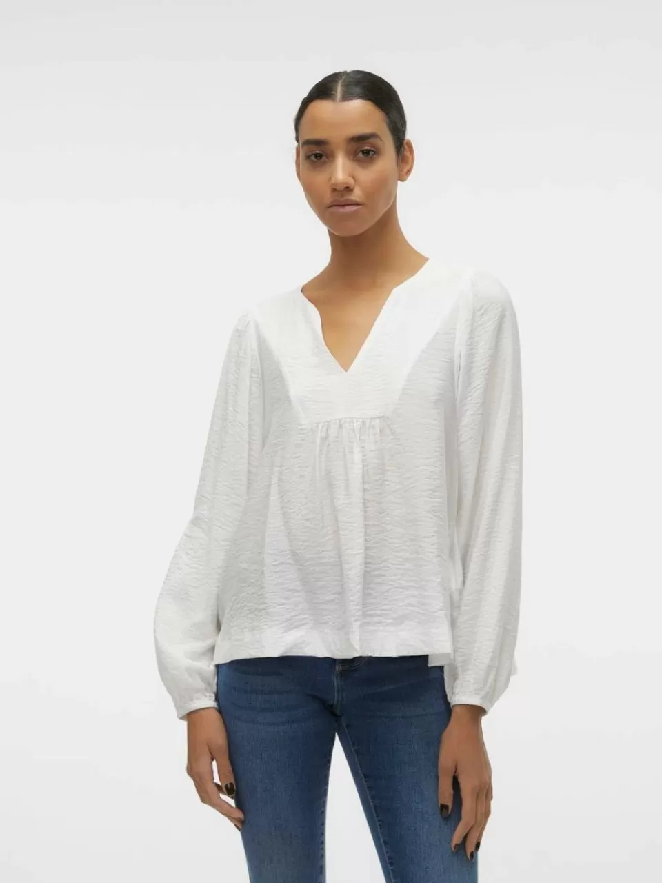 Clearance VERO MODA VMGALILEA Skjorte Bright White