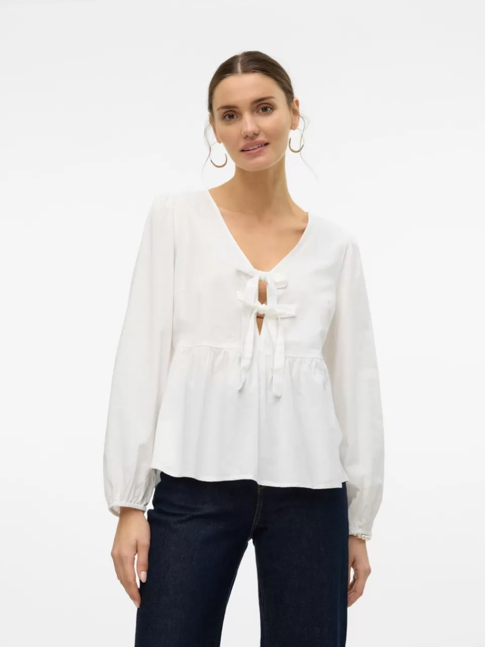 Store VERO MODA VMGILI Topp Bright White