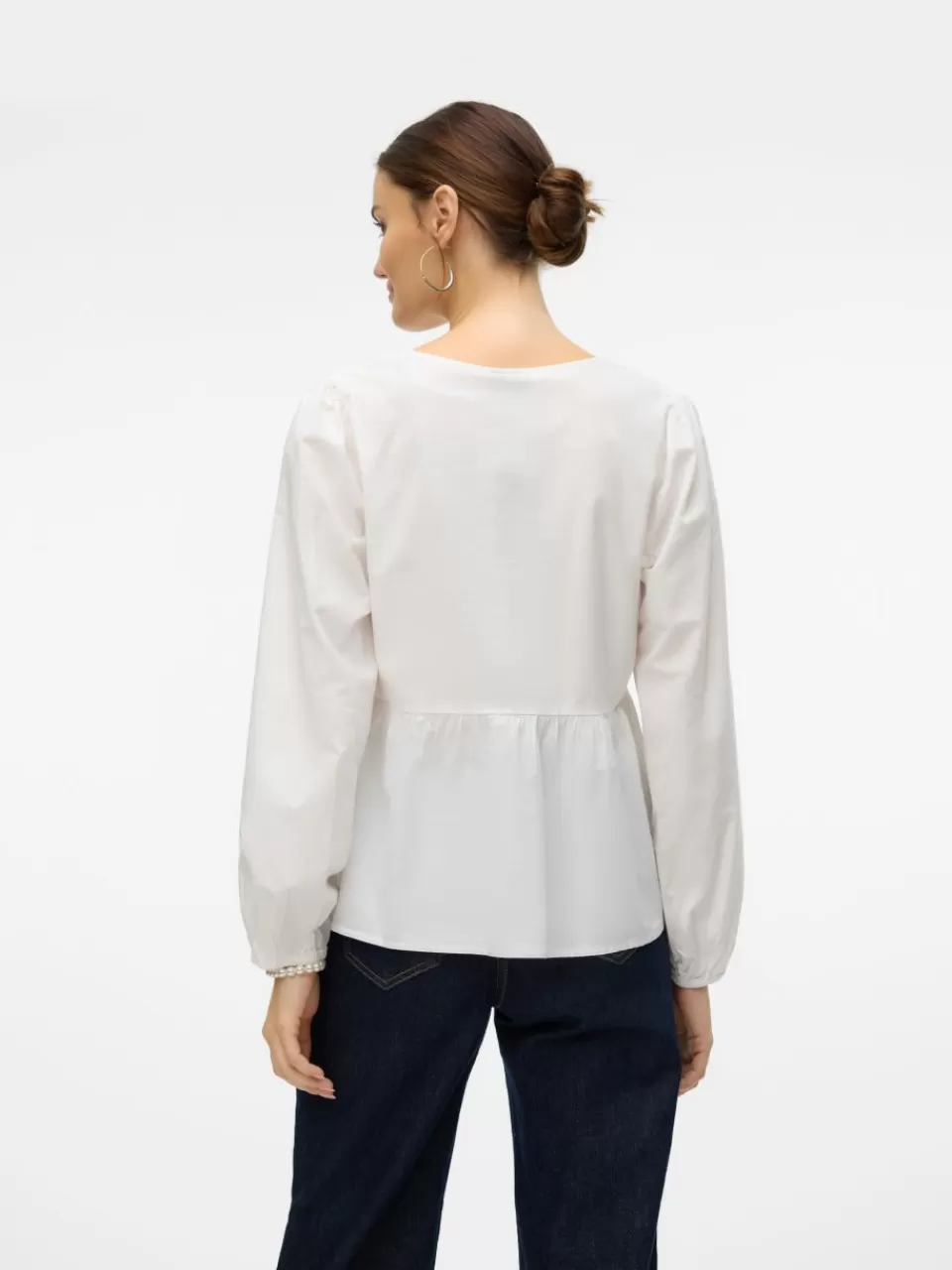 Store VERO MODA VMGILI Topp Bright White