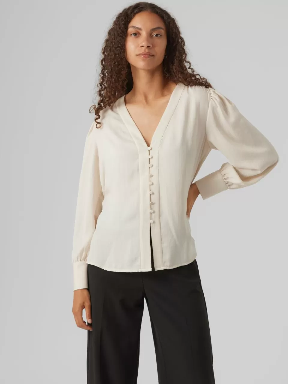 Flash Sale VERO MODA VMGISANA Skjorte Pumice Stone