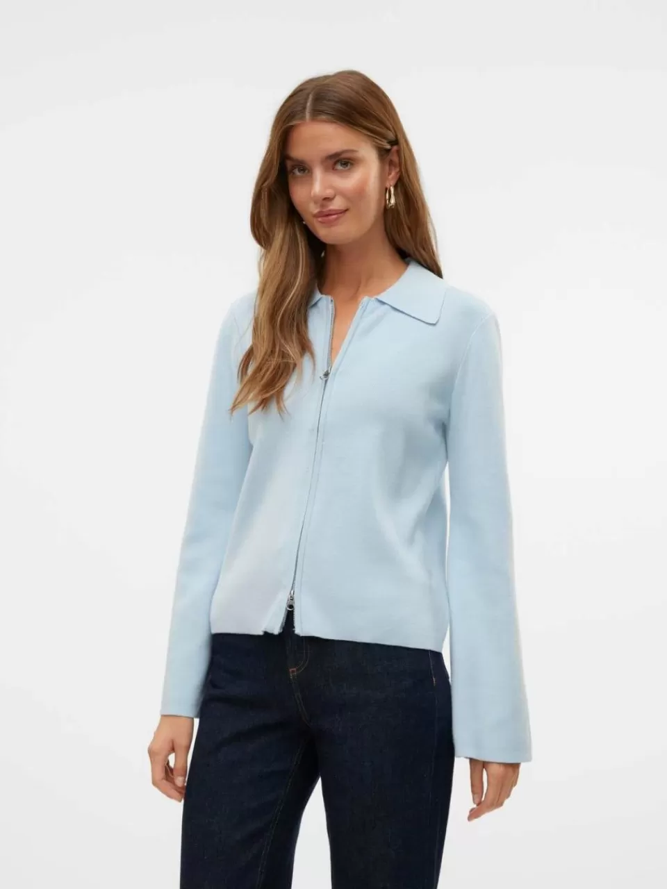 Store VERO MODA VMHANNA Strikket cardigan Cashmere Blue