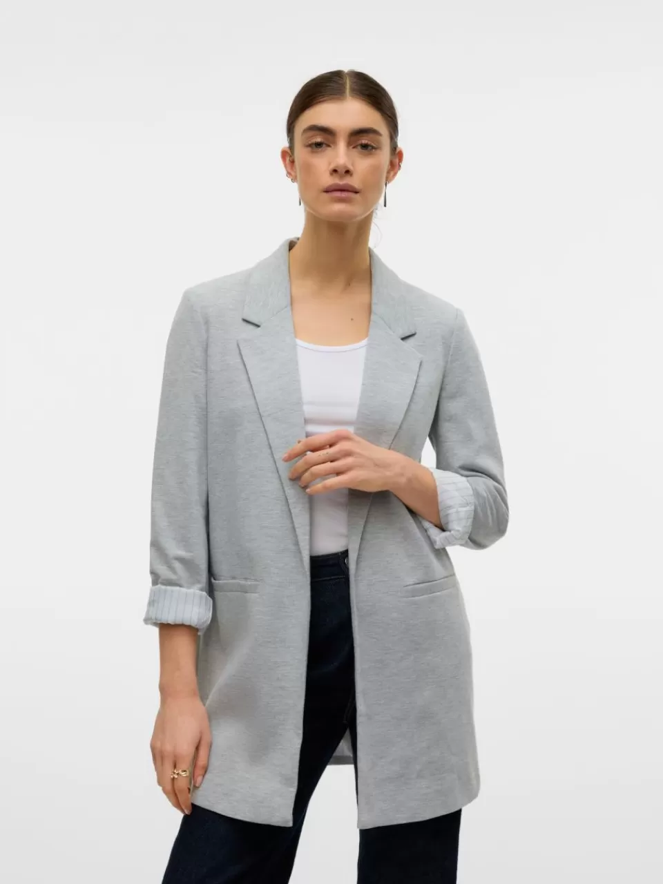 Cheap VERO MODA VMHARUKI Blazer Light Grey Melange